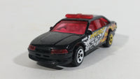 2004 Hot Wheels Smashville Police Cruiser Black Die Cast Toy Emergency Response Cop Vehicle