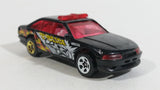 2004 Hot Wheels Smashville Police Cruiser Black Die Cast Toy Emergency Response Cop Vehicle