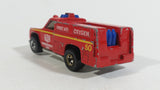 1978 Hot Wheels Emergency Squad Rescue Ranger Red Fire Truck Die Cast Toy Car Vehicle - BW - Blue Lights - Hong Kong