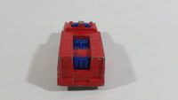 1978 Hot Wheels Emergency Squad Rescue Ranger Red Fire Truck Die Cast Toy Car Vehicle - BW - Blue Lights - Hong Kong