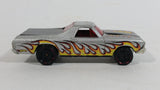 2009 Hot Wheels Heat Fleet 68 El Camino Metalflake Silver Die Cast Toy Muscle Car Vehicle