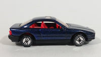 1994 Hot Wheels BMW 850i Metallic Dark Blue Die Cast Toy Car Vehicle