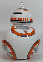 Star Wars BB-8 Droid Robot Character Orange and White Ceramic Coin Bank Collectible - Missing the plug