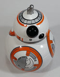 Star Wars BB-8 Droid Robot Character Orange and White Ceramic Coin Bank Collectible - Missing the plug