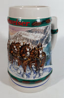 1993 Budweiser Holiday Stein Collection Special Delivery Ceramic Beer Stein By Artist Nora Koerber - Handcrafted in Brazil by Ceramarte