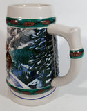 1993 Budweiser Holiday Stein Collection Special Delivery Ceramic Beer Stein By Artist Nora Koerber - Handcrafted in Brazil by Ceramarte