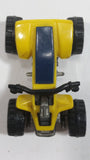 1988 Hot Wheels Suzuki Quadracer Yellow Die Cast ATV Toy Vehicle