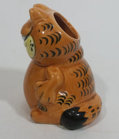 Vintage Enesco Garfield Ceramic Cat Cartoon Character Toothpick Holder  2 3/4" Tall