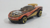 1999 Hot Wheels Alien Attack Flashfire Orange Die Cast Toy Car Vehicle