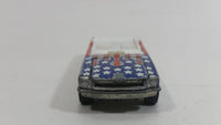 2004 Hot Wheels Star Spangled 2 '65 Mustang Convertible Stars and Stripes USA Red White and Blue Die Cast Toy Car Vehicle with Opening Hood