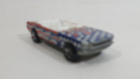 2004 Hot Wheels Star Spangled 2 '65 Mustang Convertible Stars and Stripes USA Red White and Blue Die Cast Toy Car Vehicle with Opening Hood