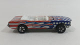 2004 Hot Wheels Star Spangled 2 '65 Mustang Convertible Stars and Stripes USA Red White and Blue Die Cast Toy Car Vehicle with Opening Hood