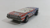 2004 Hot Wheels Star Spangled 2 '65 Mustang Convertible Stars and Stripes USA Red White and Blue Die Cast Toy Car Vehicle with Opening Hood