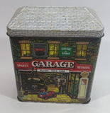 1990 The Silver Crane Company Garage Car Care Kit Nostalgic Metal Tin Container Collectible with Great Graphics