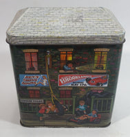 1990 The Silver Crane Company Garage Car Care Kit Nostalgic Metal Tin Container Collectible with Great Graphics