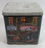 1990 The Silver Crane Company Garage Car Care Kit Nostalgic Metal Tin Container Collectible with Great Graphics