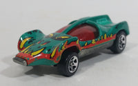 1996 Hot Wheels Street Eaters Speed Machine Metallic Green Die Cast Toy Car Vehicle