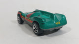 1996 Hot Wheels Street Eaters Speed Machine Metallic Green Die Cast Toy Car Vehicle