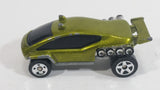 1999 Hot Wheels Trail Runner Lime Green Die Cast Toy Car Vehicle McDonald's Happy Meal 15/16