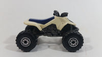 1991 Hot Wheels Suzuki Quadracer Cream White Die Cast ATV Toy Vehicle