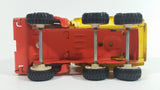 Vintage Buddy L Construction Orange and Yellow Dump Truck Pressed Steel Toy Car Vehicle - Missing front grill