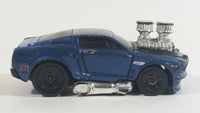 2003 Hot Wheels First Editions Tooned 1968 Mustang Dark Blue Die Cast Toy Muscle Car Vehicle