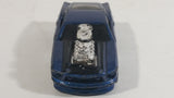 2003 Hot Wheels First Editions Tooned 1968 Mustang Dark Blue Die Cast Toy Muscle Car Vehicle