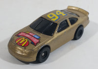 1998 Hot Wheels NASCAR 50th Anniversary #94 Bill Elliot 8/8 Gold Die Cast Toy Race Car Vehicle McDonald's Happy Meal