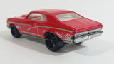 2008 Hot Wheels Muscle Mania '68 Nova Red Die Cast Toy Car Vehicle