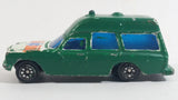 Vintage Corgi Mercedes Benz 2200 Binz Ambulance White Painted Green Die Cast Toy Car Emergency Rescue Vehicle