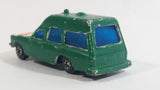 Vintage Corgi Mercedes Benz 2200 Binz Ambulance White Painted Green Die Cast Toy Car Emergency Rescue Vehicle