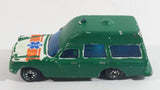 Vintage Corgi Mercedes Benz 2200 Binz Ambulance White Painted Green Die Cast Toy Car Emergency Rescue Vehicle