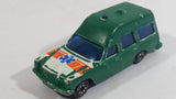 Vintage Corgi Mercedes Benz 2200 Binz Ambulance White Painted Green Die Cast Toy Car Emergency Rescue Vehicle