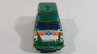 Vintage Corgi Mercedes Benz 2200 Binz Ambulance White Painted Green Die Cast Toy Car Emergency Rescue Vehicle