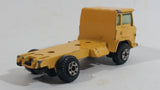 Vintage Yatming Semi Delivery Truck Yellow Die Cast Toy Car Vehicle