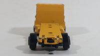 Vintage Yatming Semi Delivery Truck Yellow Die Cast Toy Car Vehicle