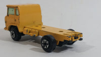 Vintage Yatming Semi Delivery Truck Yellow Die Cast Toy Car Vehicle