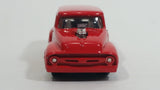 2010 Hot Wheels HW Performance 1956 Ford Truck Champion Spark Plugs Red Die Cast Toy Car Hot Rod Vehicle