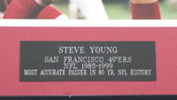 Steve Young San Francisco 49'ers NFL 1985-1999 Most Accurate Passer In 80 Year NFL History Framed Picture 17" x 20" Football Sports Collectible