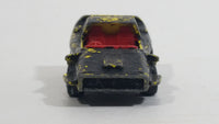 1972 Lesney Matchbox Superfast Woosh - N - Push No. 58 Yellow (Painted Black) Die Cast Toy Car Vehicle