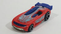 2010 Hot Wheels Trick Tracks Battle Spec Orange Blue Die Cast Toy Car Vehicle