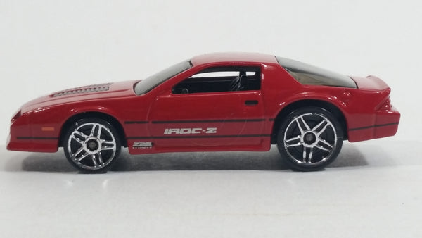 2012 Hot Wheels Camaro IROC-Z Red Die Cast Toy Car Vehicle