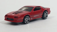 2012 Hot Wheels Camaro IROC-Z Red Die Cast Toy Car Vehicle