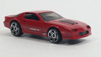 2012 Hot Wheels Camaro IROC-Z Red Die Cast Toy Car Vehicle