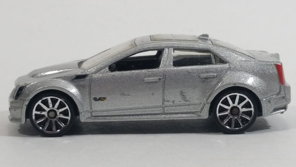 2010 Hot Wheels '09 Cadillac CTS-V Metalflake Silver Grey Die Cast Toy Luxury Car Vehicle