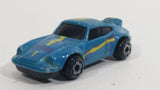 Rare 1974 Mattel Hot Wheels Micro Porsche 911 Turbo Blue Sports Car Vehicle