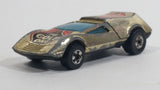 1977 Hot Wheels Buzz-Off The Gold One Gold Chrome Die Cast Toy Car Vehicle with Opening Rear Hood