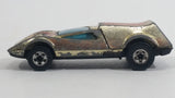 1977 Hot Wheels Buzz-Off The Gold One Gold Chrome Die Cast Toy Car Vehicle with Opening Rear Hood