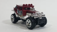 2013 Hot Wheels Desert Stunt Force Baja Bone Shaker Metalflake Red Die Cast Toy Car Vehicle