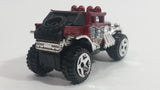 2013 Hot Wheels Desert Stunt Force Baja Bone Shaker Metalflake Red Die Cast Toy Car Vehicle